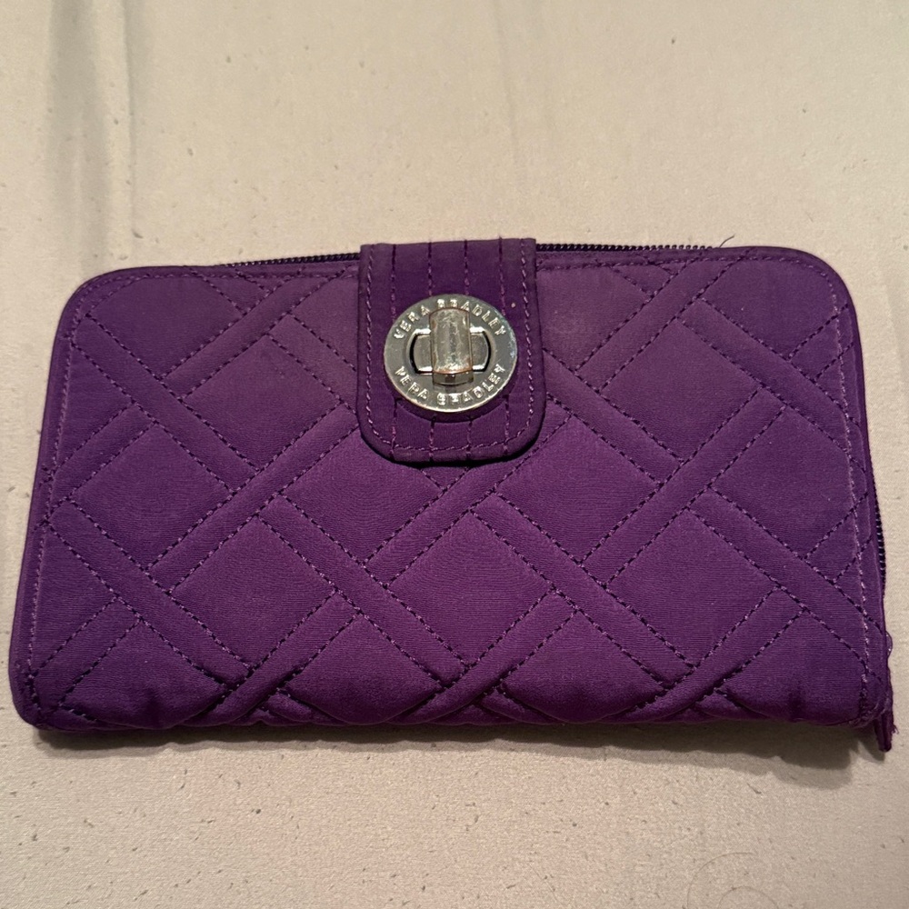 Vera Bradley Purple Quilted Wallet